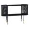 Black Contemporary Metal Console Table, 32" x 47"